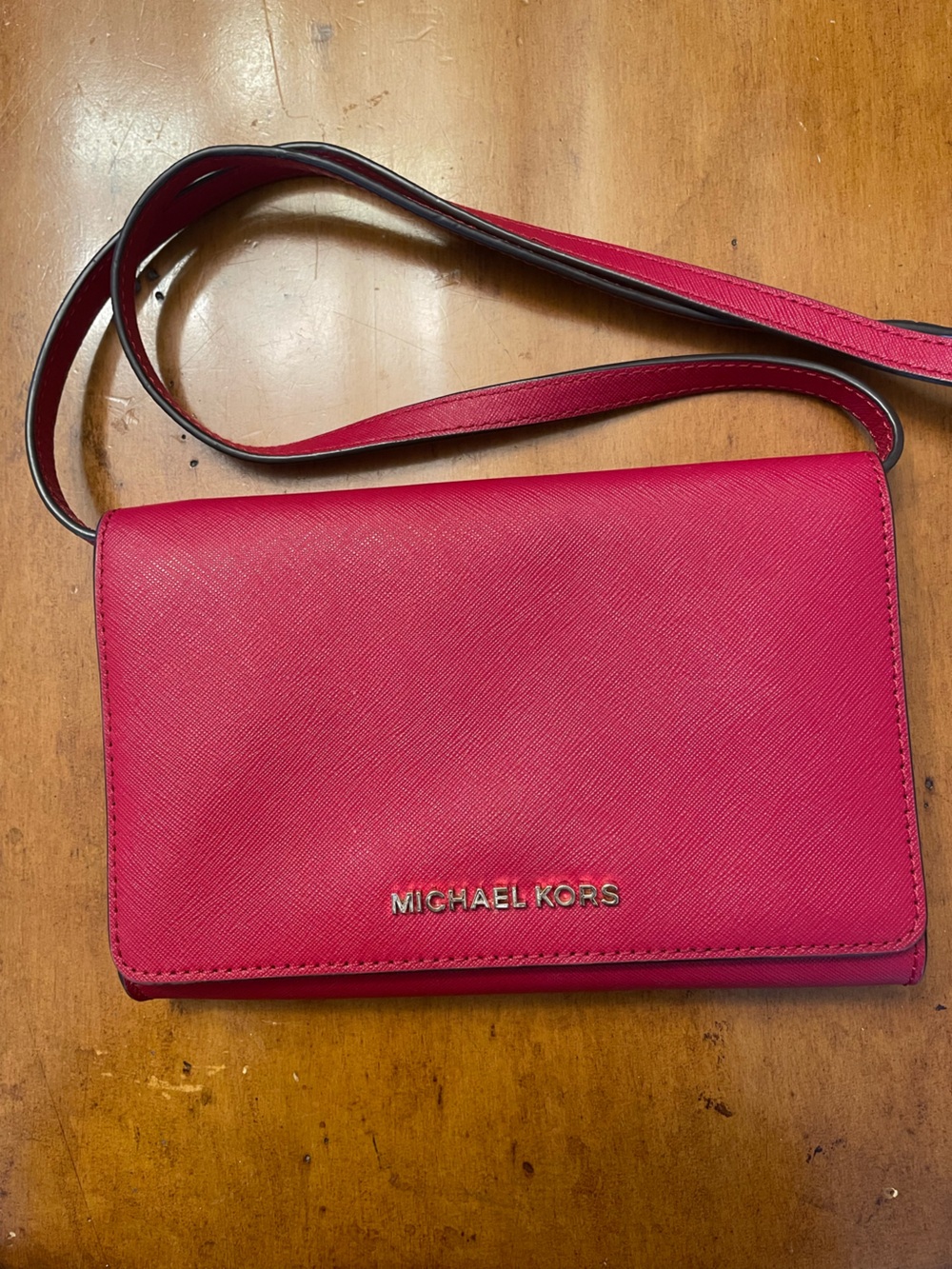Michael Kors NWOT-RED Crossbody Card Case-